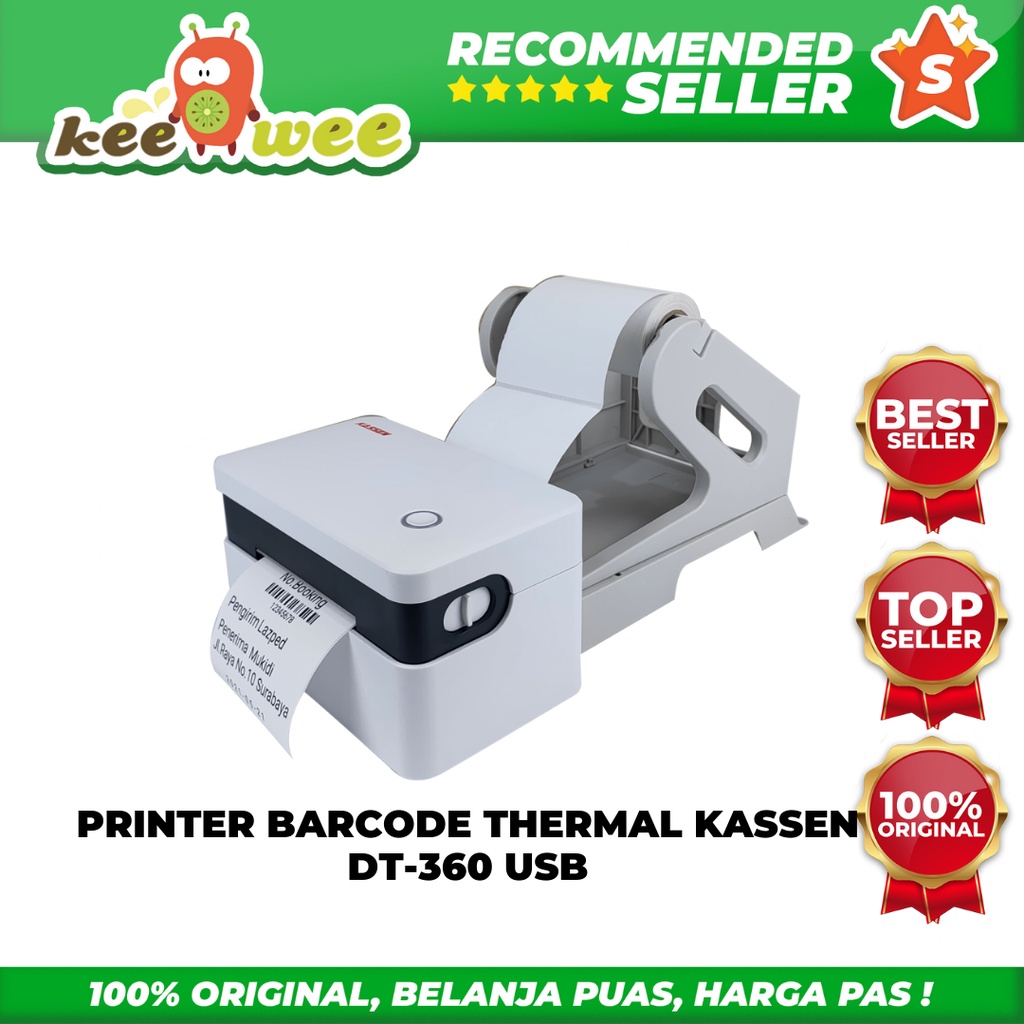 PRINTER BARCODE THERMAL KASSEN DT-360 USB