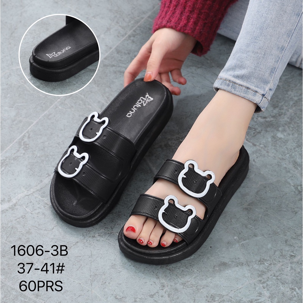 sandal wanita kokop ban2 gesper bear lucu 1606-3S