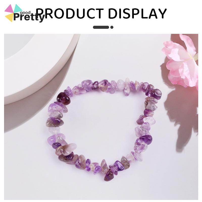 Gelang Kristal Batu Alam aksesoris fashion Korea Untuk Wanita - PD