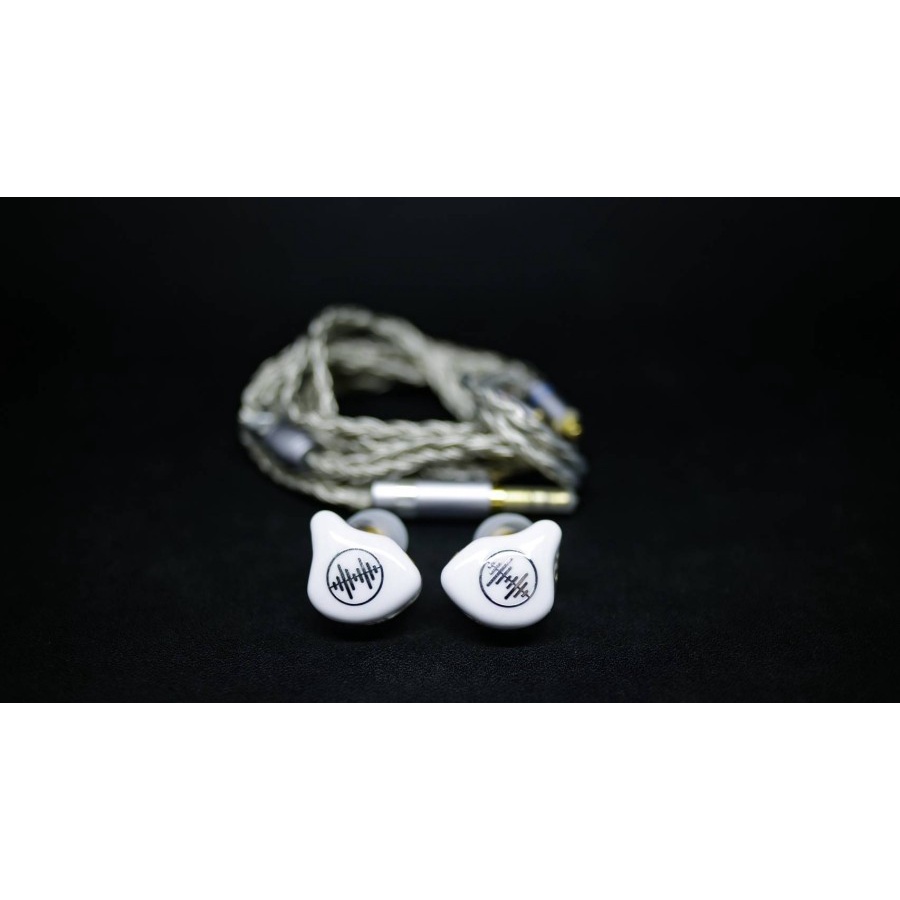 WAVE3HU WAVE 3HU IEM Flat In Ear Monitor Panggung Triple Driver White