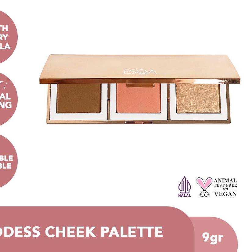 ◌ ESQA Trio Goddess Cheek Palette - Athena ✰