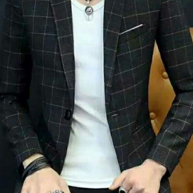 JAS KOTAK KOTAK PRIA/BLAZER KOREA/JAS KANTOR PRIA/BLAZER FORMAL PRIA (KODE 7607)
