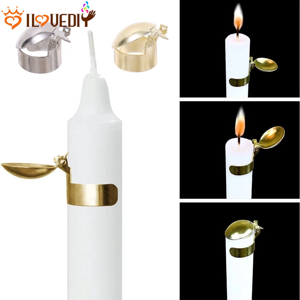 Kreatif Pesta Keluarga Hotel Gadget Lilin Api Memadamkan Topi Klip Adjustable Blaze Punah Topi Logam Lilin Penutup Padam Sendiri