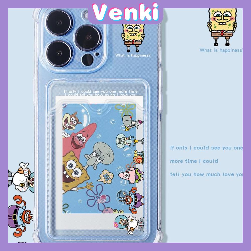 For iPhone 14 Pro Max Clear Card Storage Card Holder Case Cute Cartoon Camera Protection Shockproof For iPhone 14 13 12 11 Plus Pro Max 7 Plus X XR