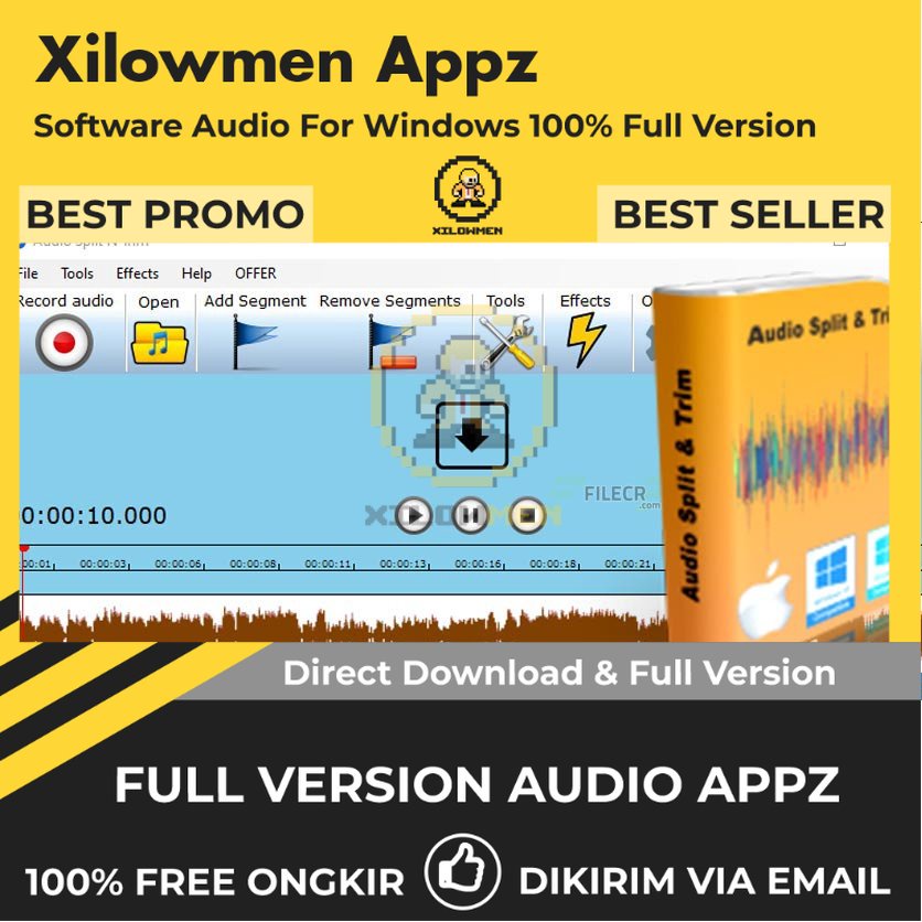 [Full Version] PcWinSoft Audio Split &amp; Trim Pro Lifetime Audio Software WIN OS