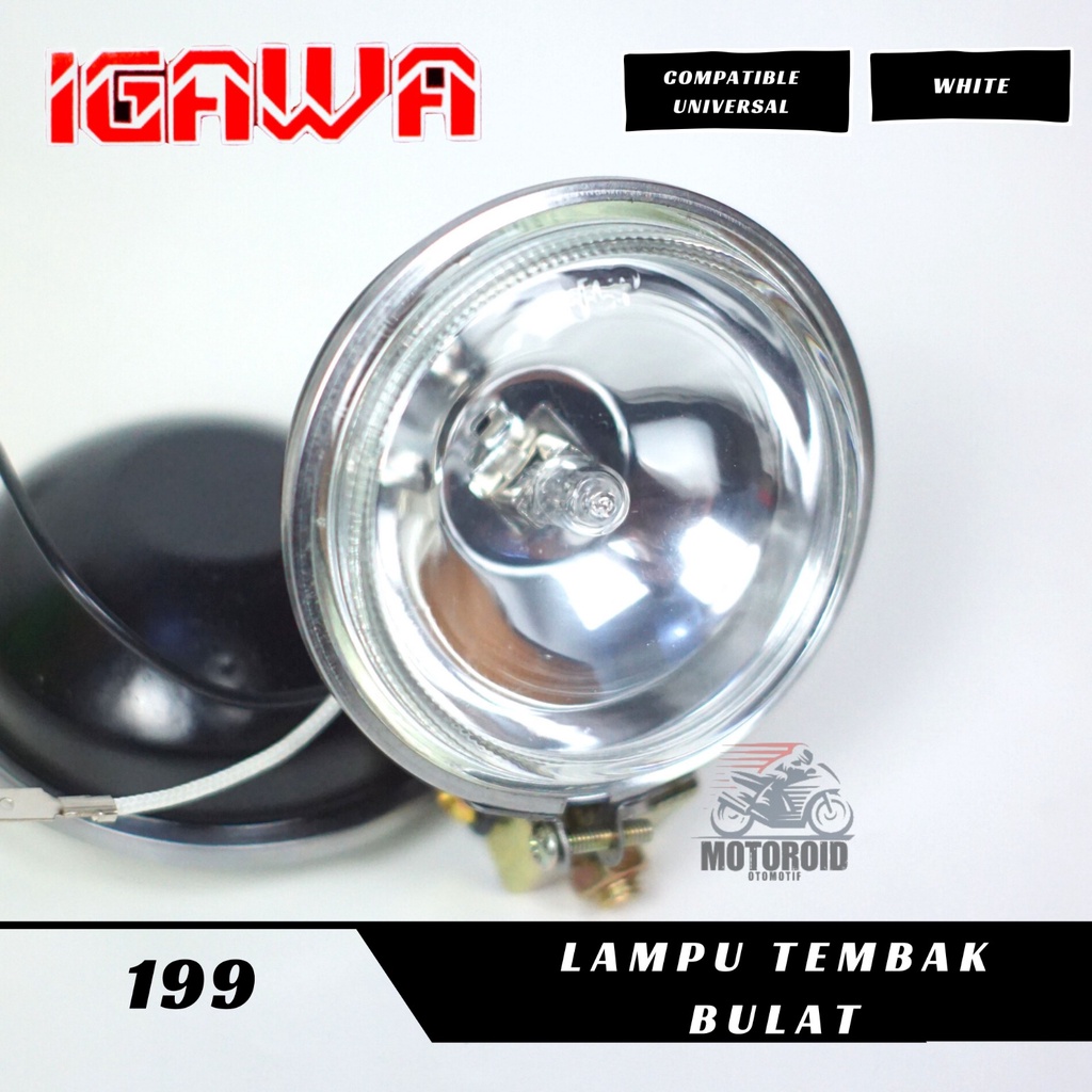 LAMPU DEPAN HARLEY TWIN/REFLEKTOR DOUBLE PISAH UNIVERSAL