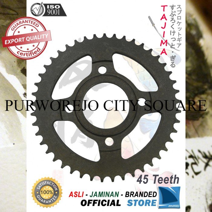 Spesial Gigi Tarik 428-45T HONDA Tiger Revo Gir Belakang Sprocket Gear TAJIMA