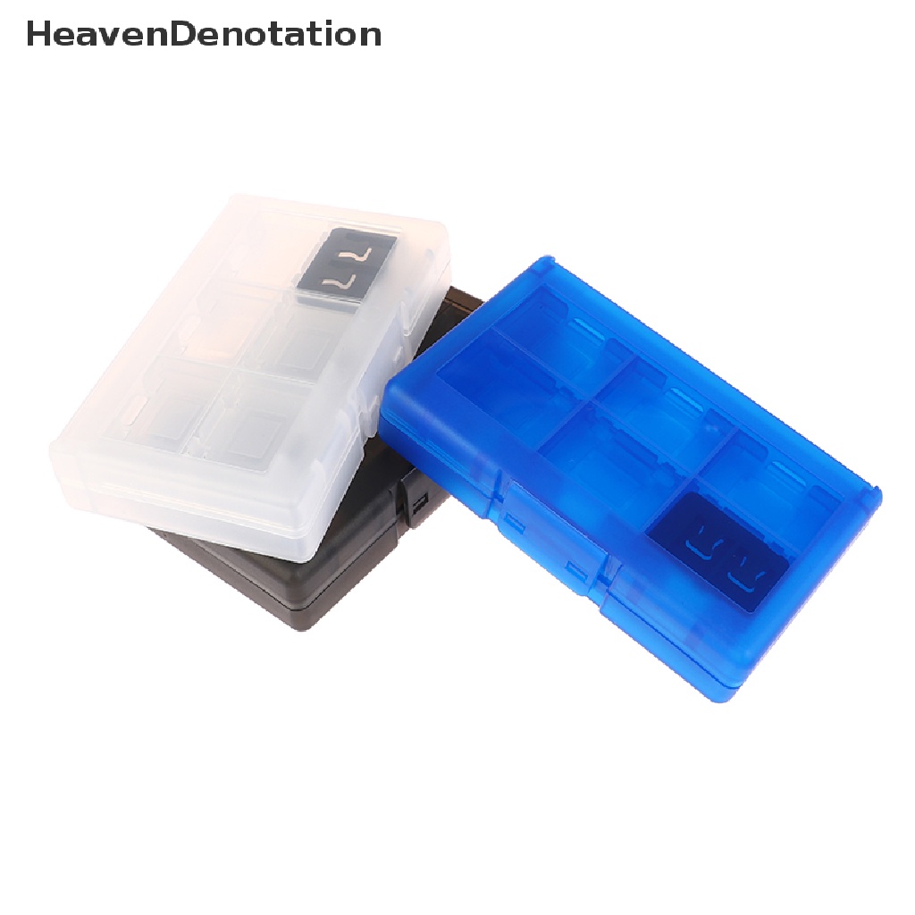 [HeavenDenotation] Kotak Penyimpanan Kartu Permainan 24in1 Transparan ABS Tahan Air SD Card Holder Case HDV