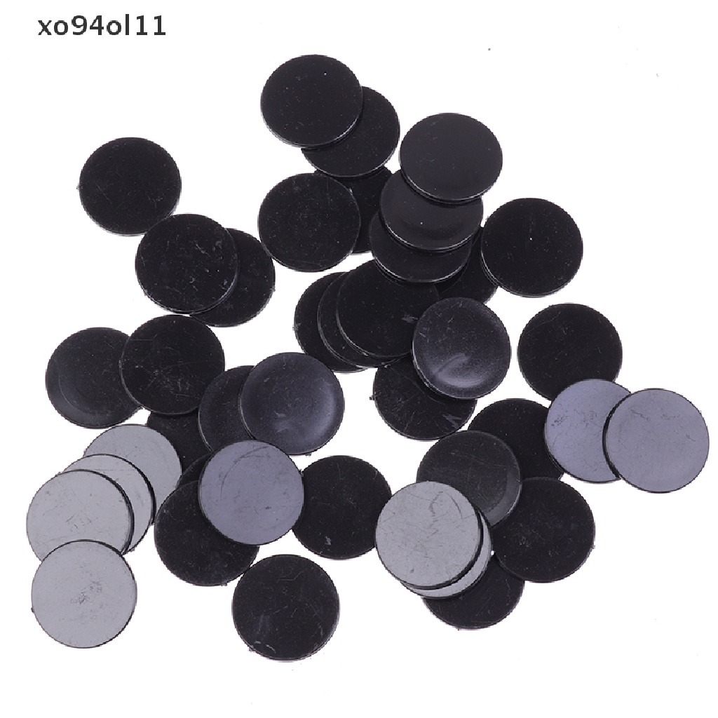 Xo 40pcs Alas Plastik 23mm Alas Meja Game model Base 23mm Alas Bulat OL