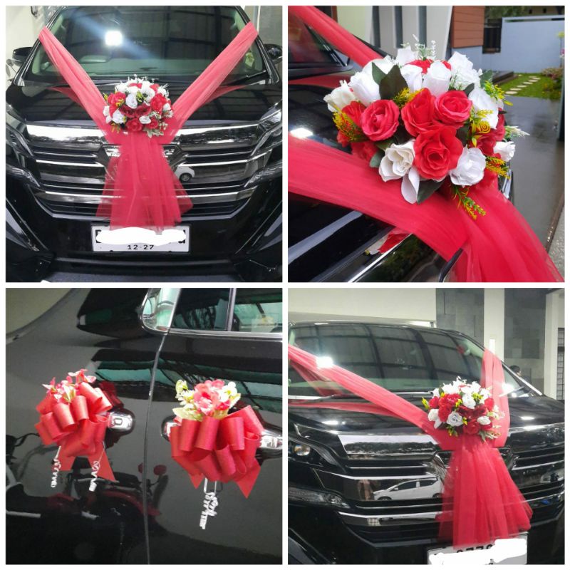 Pita Mobil pengantin,dekorasi mobil pengantin