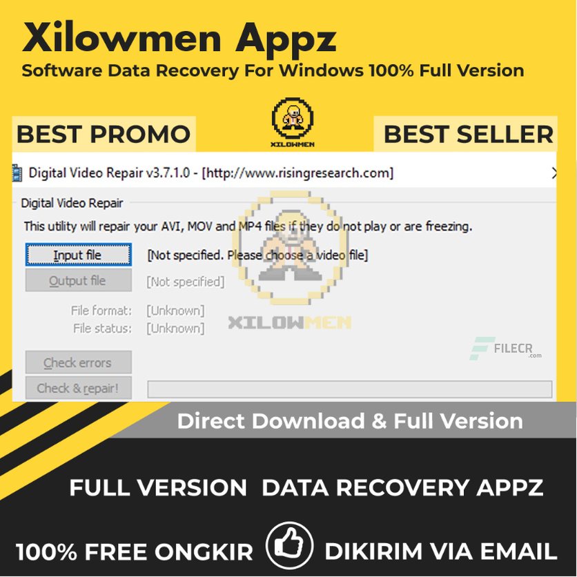 [Full Version] Digital Video Repair Pro Lifetime Data Recovery WIN OS