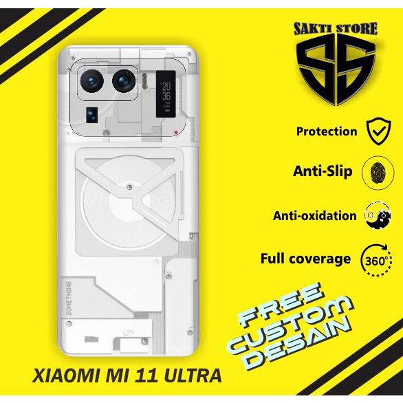 Garskin Custom Handphone Xiaomi Mi 11 Ultra Motif Mesin isi 2 Pcs
