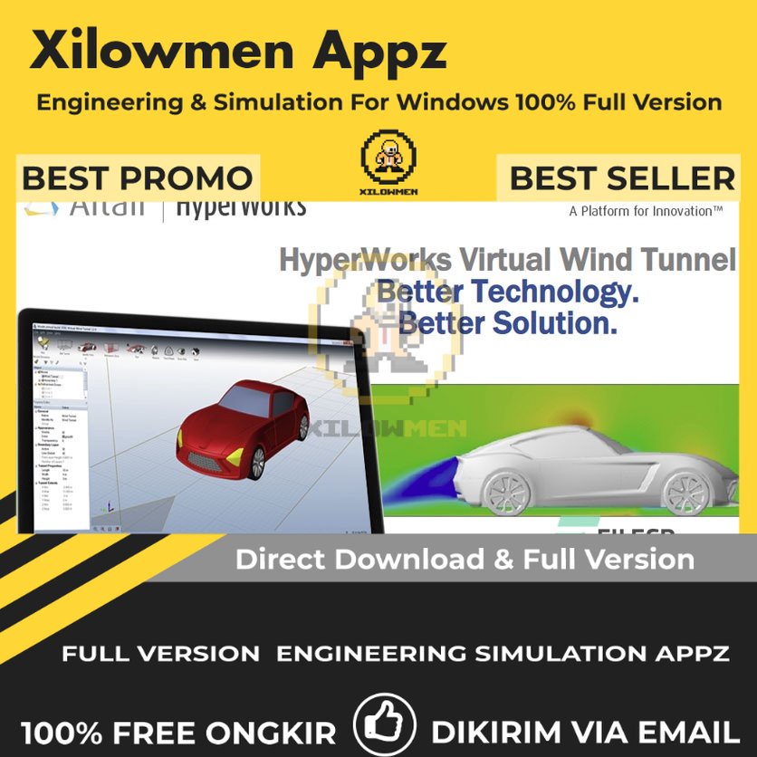 [Full Version] Altair Virtual Wind Tunnel 20 Pro Engineering Software Lifetime Win OS