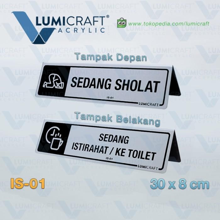 

Terlaris Sign Tenda "Sedang Sholat - Sedang Istirahat / Ke Toilet" Is-01