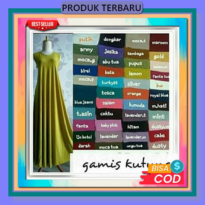 Baju Busana Muslim Gamis Wanita Terbaru 2023 Kekinian Dewasa Remaja Gamis Yukensi Kutung