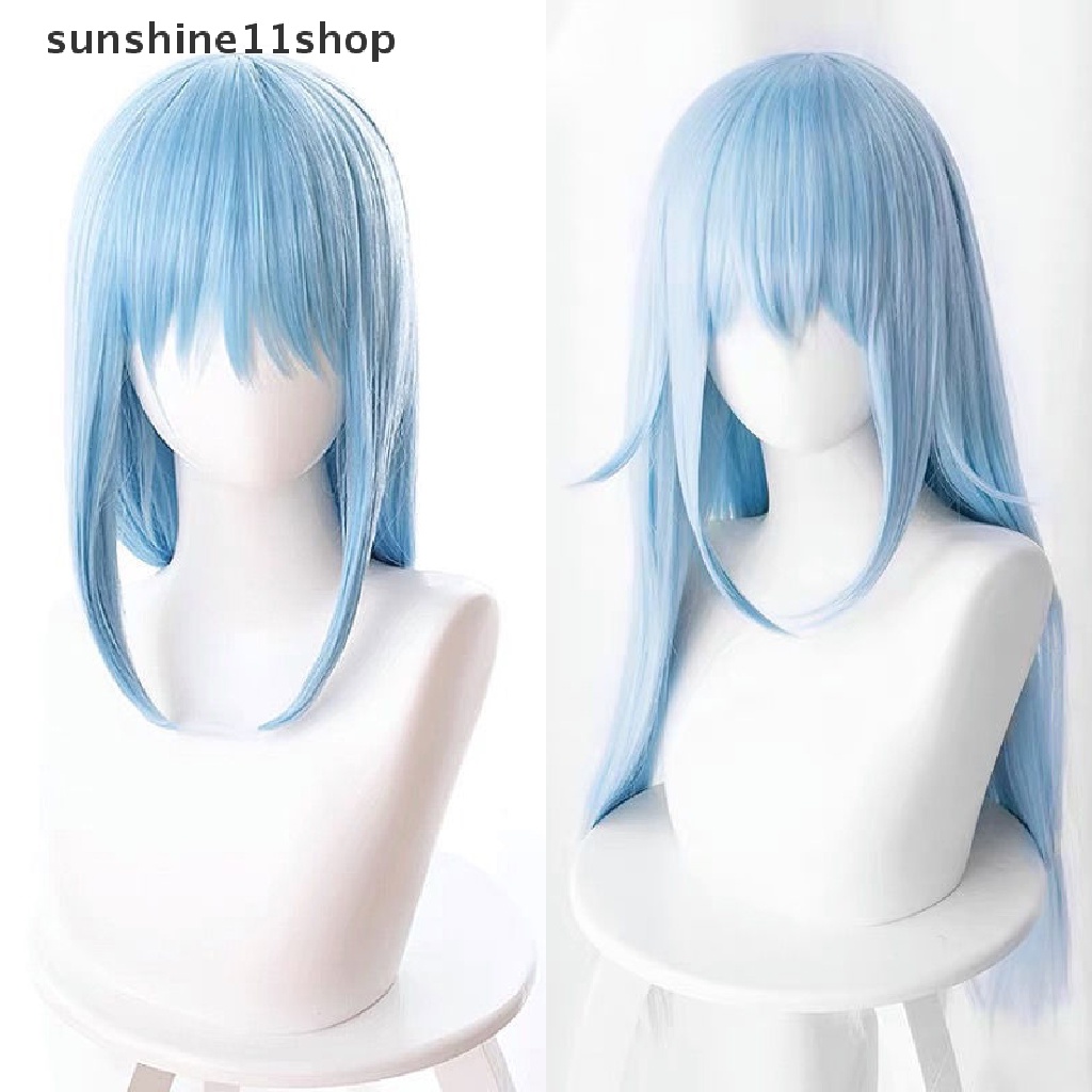 Sho Saat Itu Aku Berelinisasi Jadi Slime Cosplay Wig Rimuru Tempest Wig Biru N