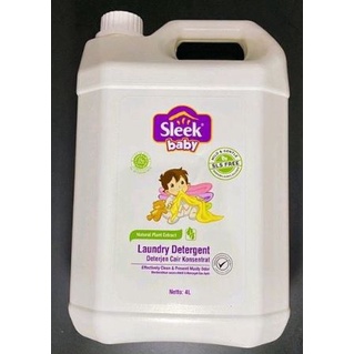 SLEEK BABY LAUNDRY DETERGENT 4 LITER ( CAIR ) - Deterjen Sabun Cuci Baju Bayi