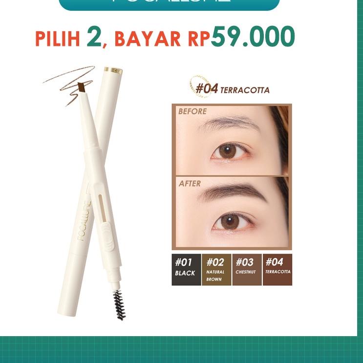 ➦ FOCALLURE  Sliding Eyebrow Pencil FA202 ♨