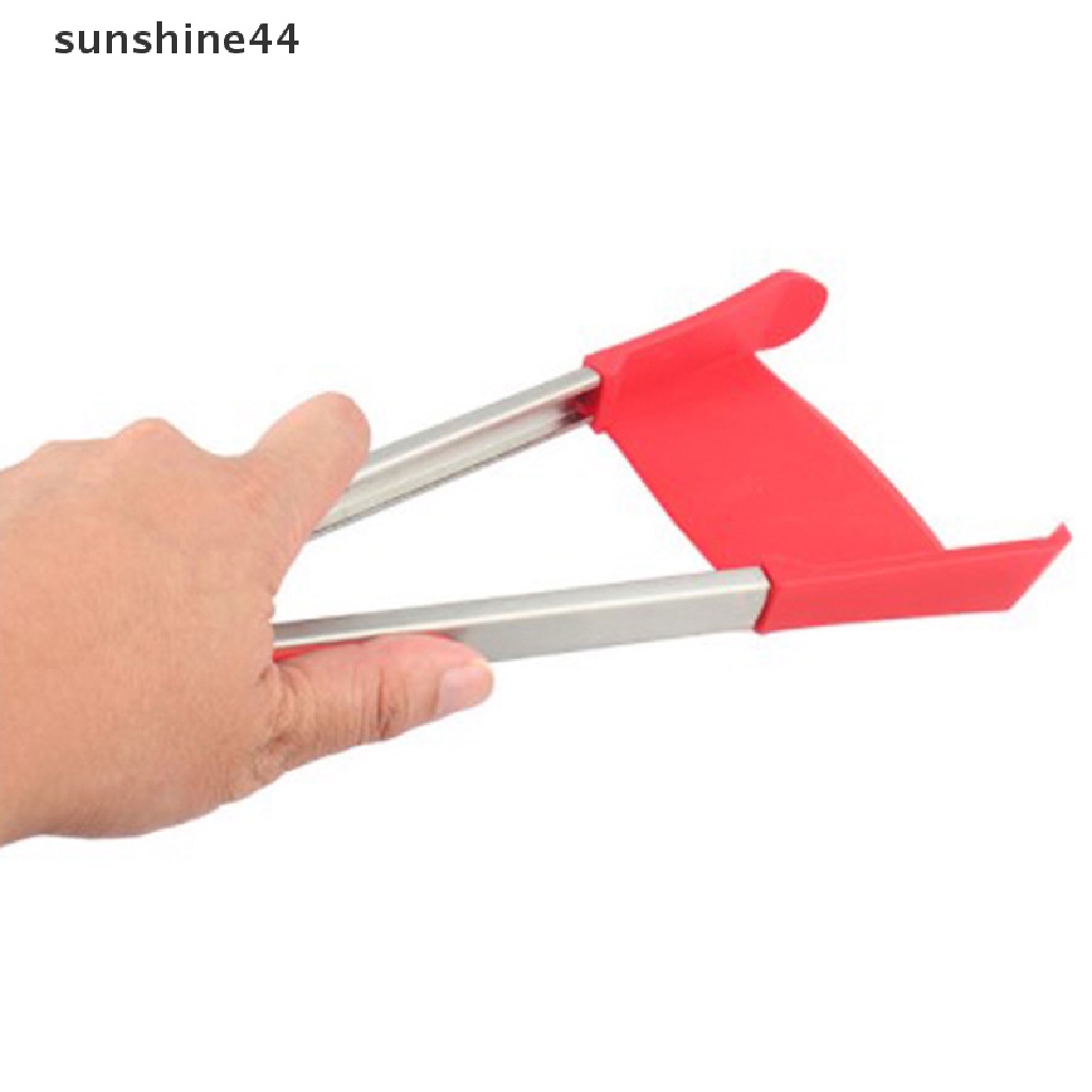 Sunshine 2in1 Smart Kitchen Spatula Dan Tongs Anti Lengket Tahan Panas Gadget Dapur ID