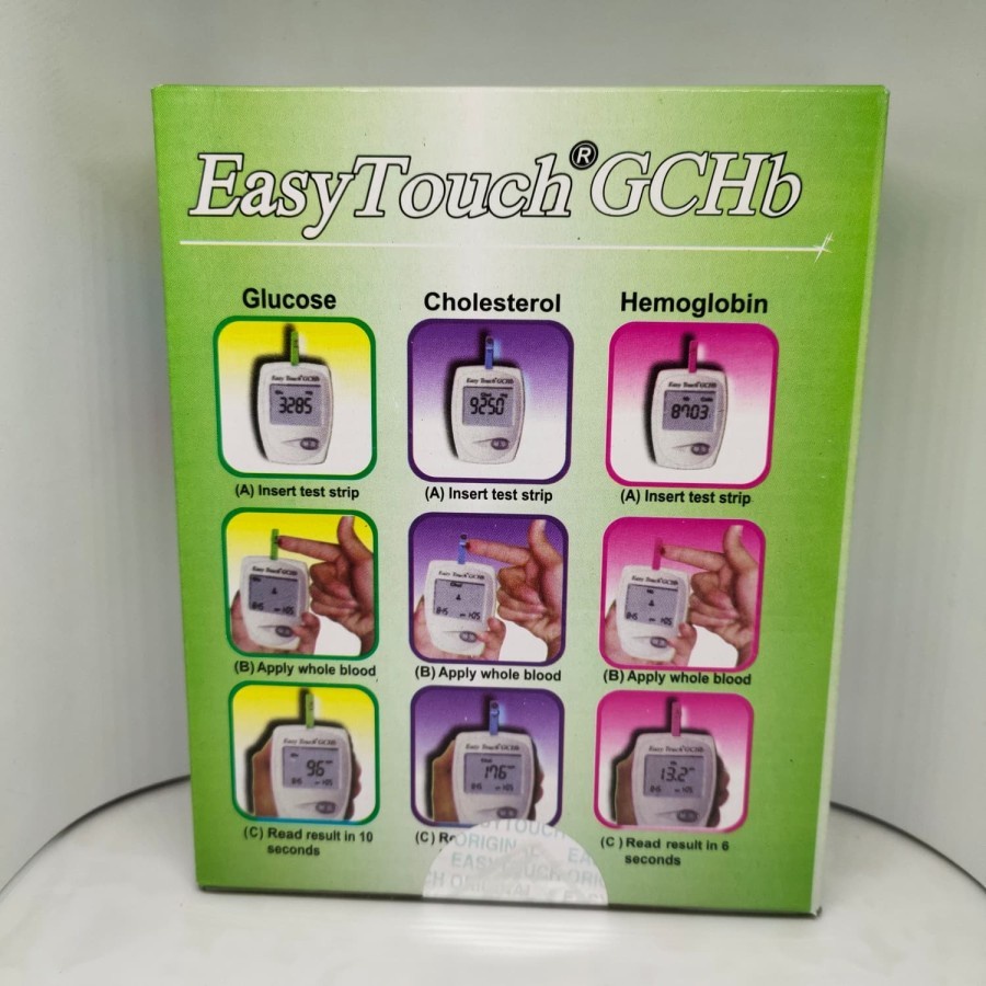 Alat Easy Touch 3in1 GCHb - Glucose, Cholesterol, Hemoglobin