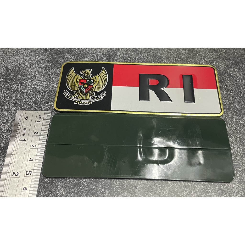 Stiker Plat RI (Htm Tdr) Stiker RI Stiker Merah Putih RI Plat Mobil Motor