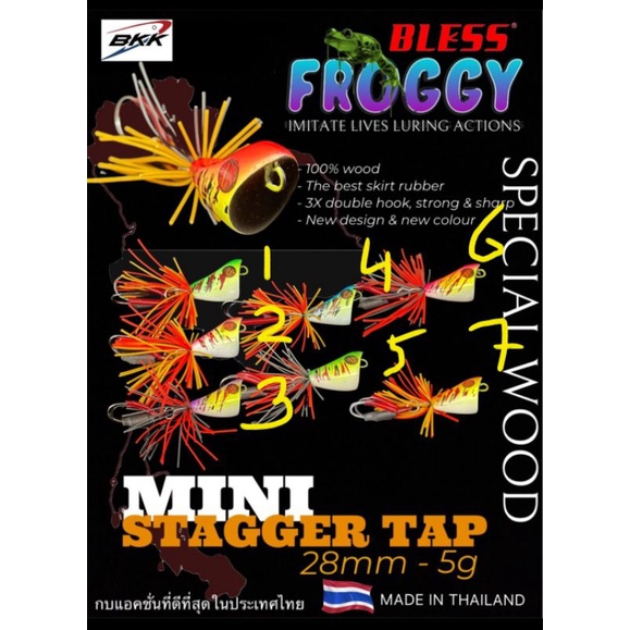 Umpan Pancing Jaws Frog Bless Stagger Tap 2.8cm 5gr