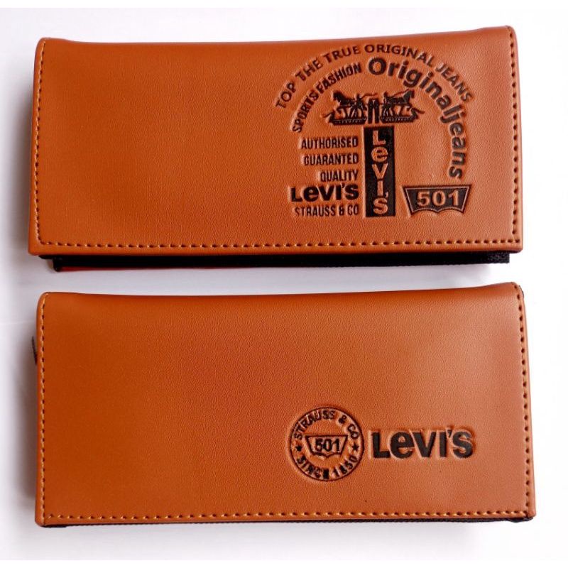 dompet panjang kulit pria Levis murah simpel keren