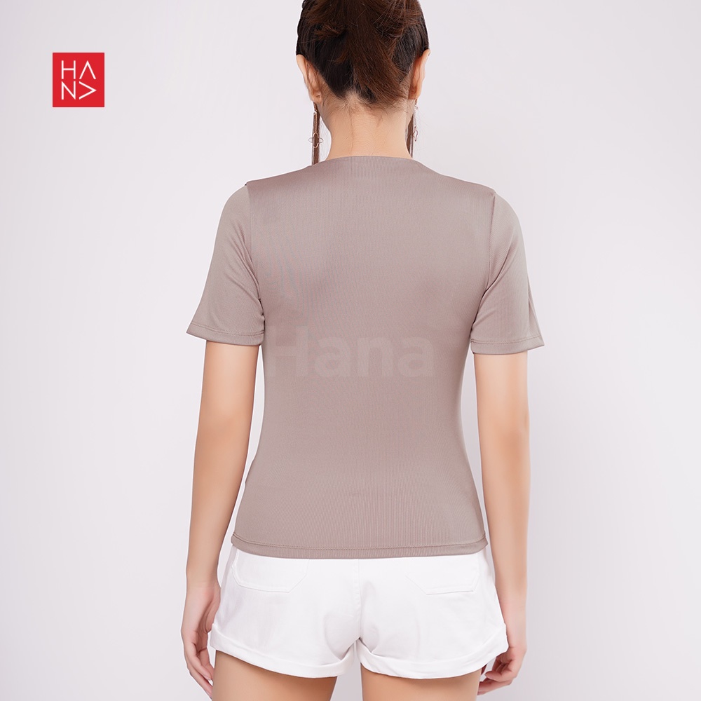 Hana Fashion JKT - Daniella V-neck Blouse T-shirt - TS522