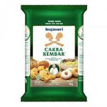 

Terigu Bogasari Cakra 1kg / CAKRA KEMBAR Terigu Protein Tinggi 1 kg