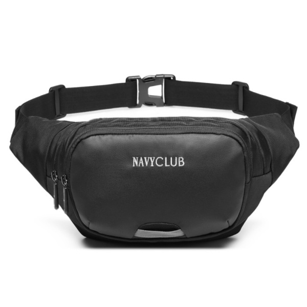 Unik Navy Club Tas Pinggang Waist Bag - Tas Pria Tas Wanita Outdoor FJCC - Hitam Diskon