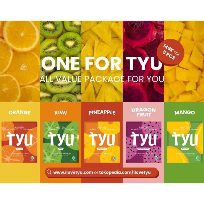 

TYU Package Dried Fruit | Dragonfruit|Mango|Orange|Pineapple|Kiwi TERLARIS