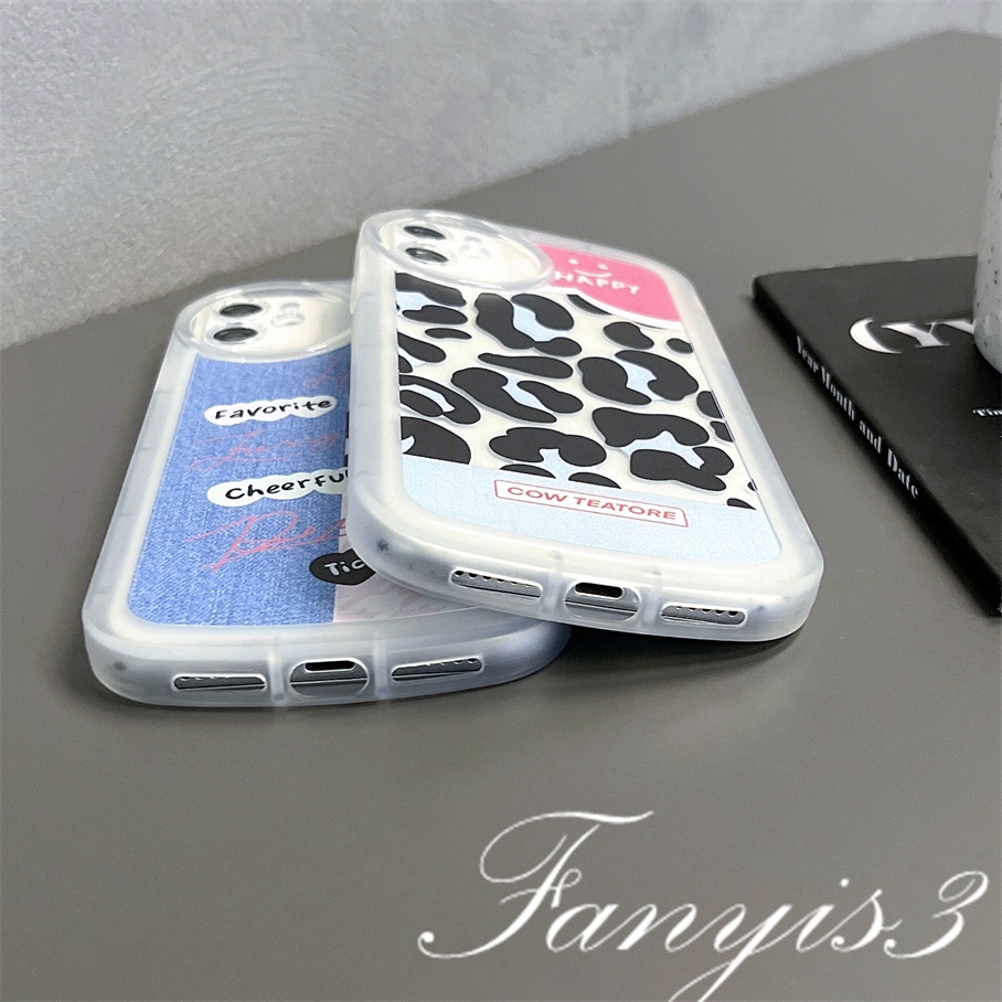 Compatible For iPhone 14 13 12 11 Pro Max X XR Xs Max 8 7 6 6s Plus SE 2020 Kompatibel Untuk Cow Brain Denim Phone Case Soft TPU Cover