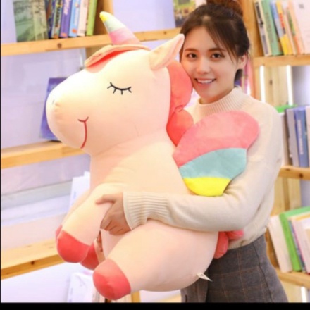 

Promo Boneka Unicorn Duduk Super Jumbo Bahan Plush - Kuning Limited