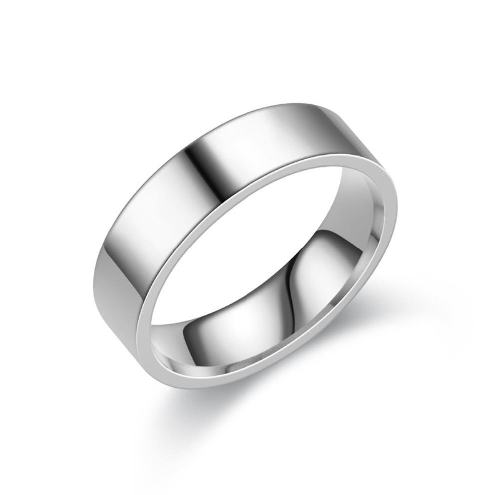 Cincin Couple Hitam Titanium Stainless Steel Pasir 2List Mata 1 Dan Sisi Rata Polos Anti Karat Selamanya Fashion Ring Pria Wanita Gaul Metal Gaya Kasual Elegan