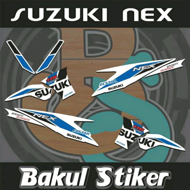 jual striping suzuki nex lama/karbu ecstar limited edition
