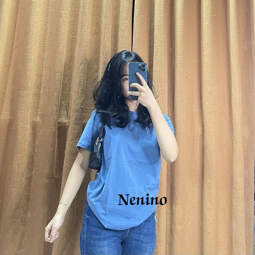 baju kaos oblong wanita terbaru/kaos oblong polos wanita kekinian