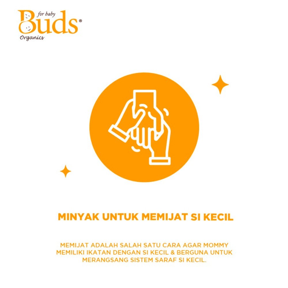 Buds Organics Minyak Pijat Baby Massage Oil - 100 ml