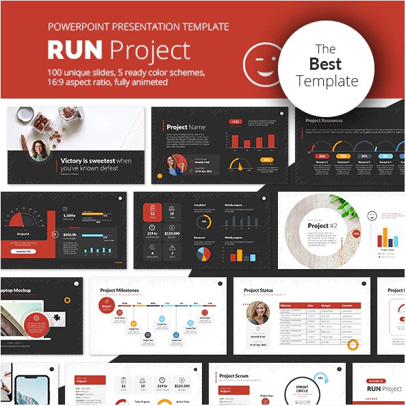

NS Run Project PowerPoint Presentation Template