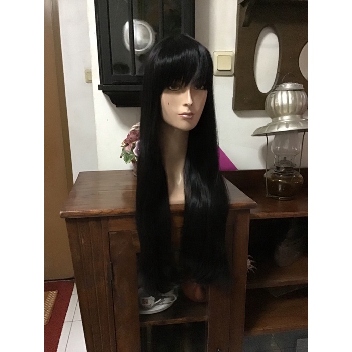 Terlaris Wig Daily Wig Hitam Natural Homura Akemi Jabami Yumeko Wig Enma Ai