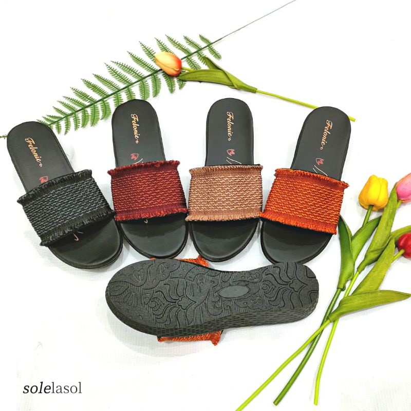 SANDAL WANITA TURKI TERBARU FELONIE DHT 05 TRENDY KEREN KEKINIAN MURAH TINGGI 5CM