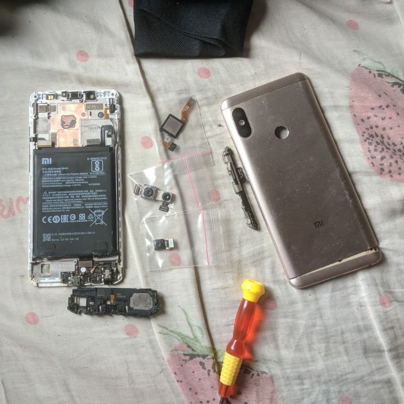 Part Xiaomi Redmi Note 5 Copotan Original redmi not 5 pro cabutan Ori, Kamera renot 5, buzzer redmi,