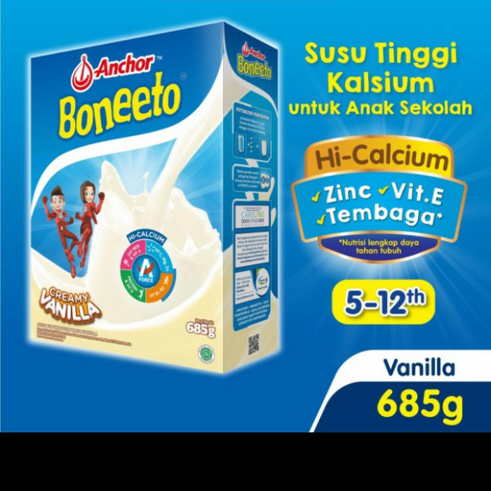

[ COD ] boneeto vanilla 700 gr susu boneto tinggi calsium