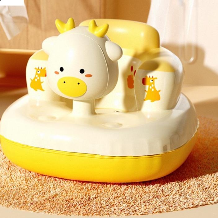 ☚ (COD) PL Musik Kursi Sofa Bayi PVC Pompa Angin Sofa Baby Chair Bebek Kursi Tempat Duduk Pompa Bayi