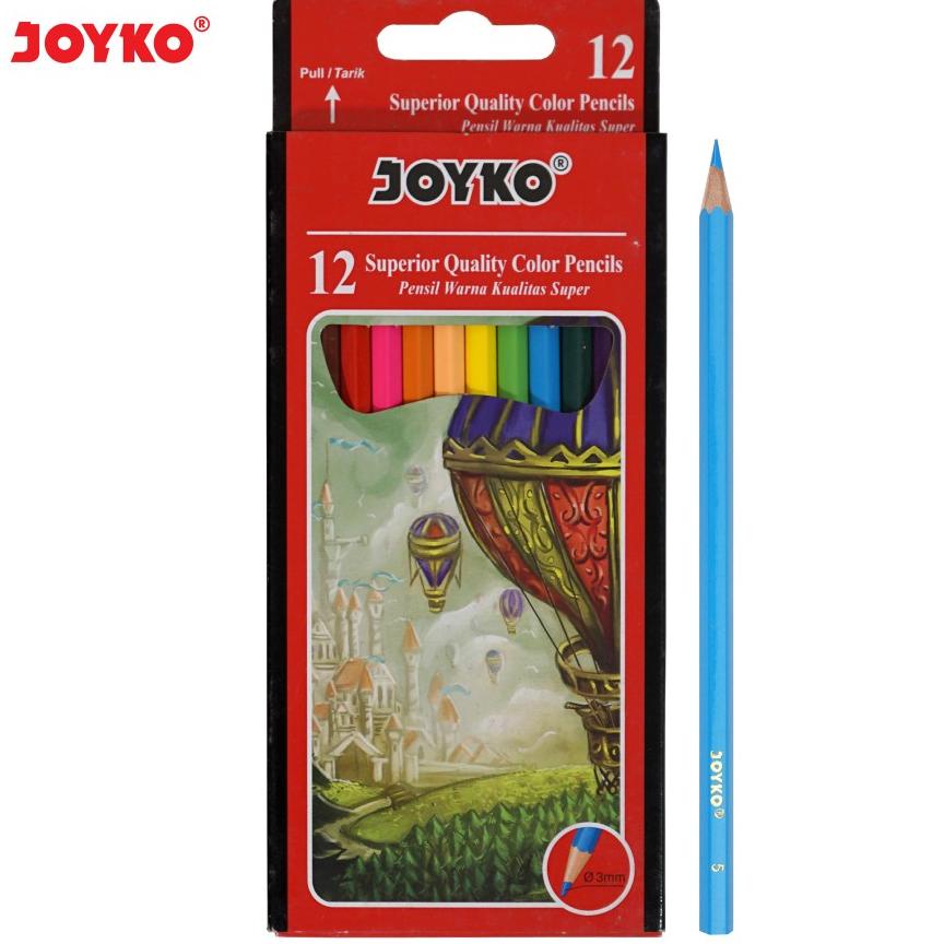 

Z99 Pensil Warna Joyko 12 Warna Panjang CP-12PB FLASH SALE ず