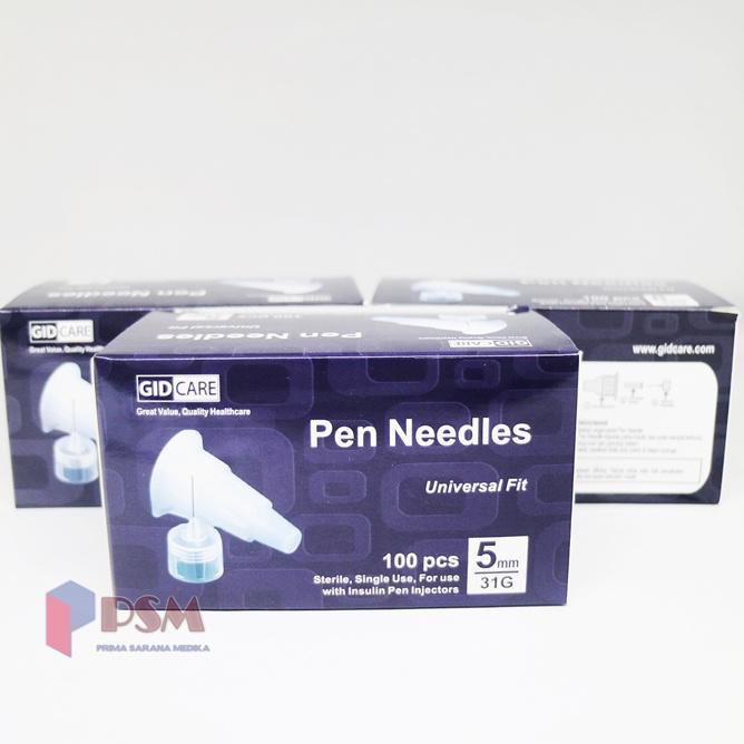 Y99 GIDCARE Pen Needle 31G x 5mm / Pen Nidle Insulin 31G PALING DIMINATI ル
