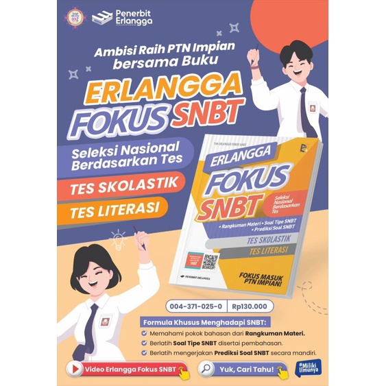 Jual Buku Erlangga Fokus Snbt Free Pembahasan Dan Kunci Jawaban