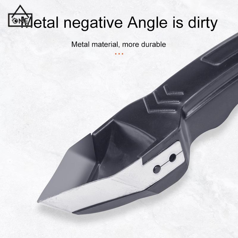 COD❤️Metal Scraper Angle Glass Residual Glue Beauty Gap Tool Set Squeegee Kokoh-A.one