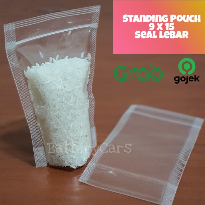 [Klip] Standing Pouch 9 X 15 9X15 Kemasan Plastik Klip Berdiri Zip Snack [Plastik]
