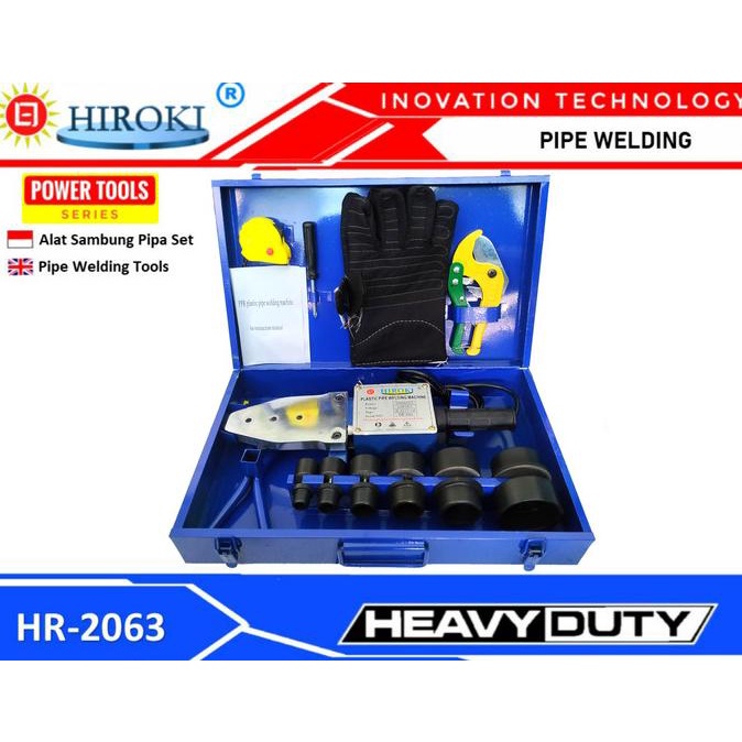 Hiroki Mesin Las Pipa Ppr Pvc Pemanas Pipa Pp Cetak Keni Pipe Welding