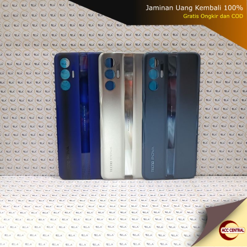 Backdoor Backcover Tecno Pova 3 ( Back Casing Cover Tutup Belakang Batre )